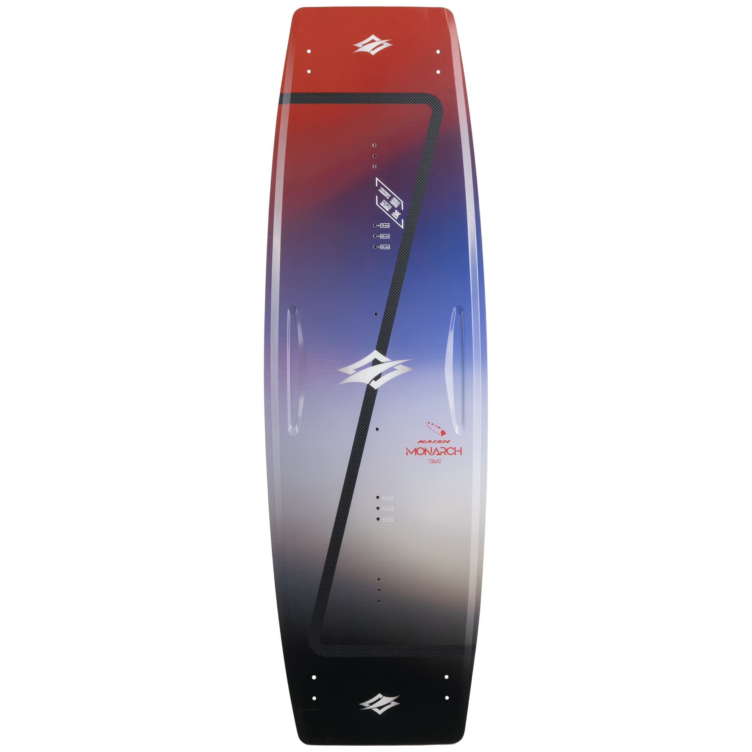 2025 Naish Monarch NVision Twin Tip Kiteboard 135cm